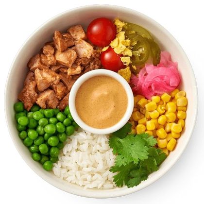 Poke with chicken