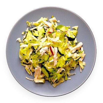 Cabbage salad with chicken