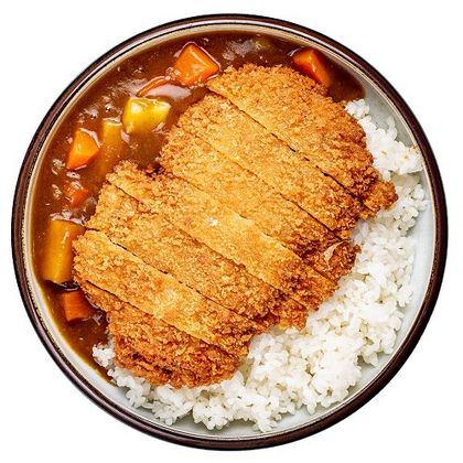 Chicken katsu curry with vegetables