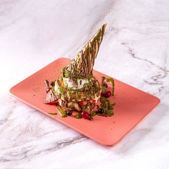 Панкейк с мороженым