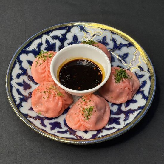 Манты с семгой