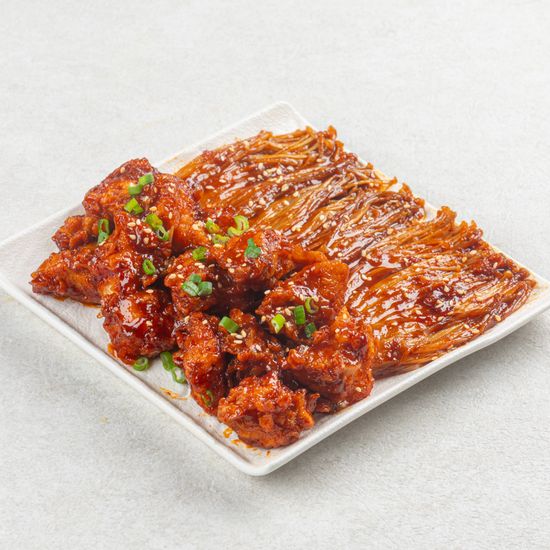 Эноки с курицей яннём