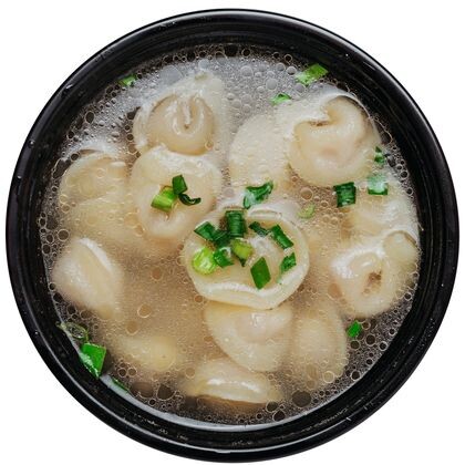 Пельмени с бульоном