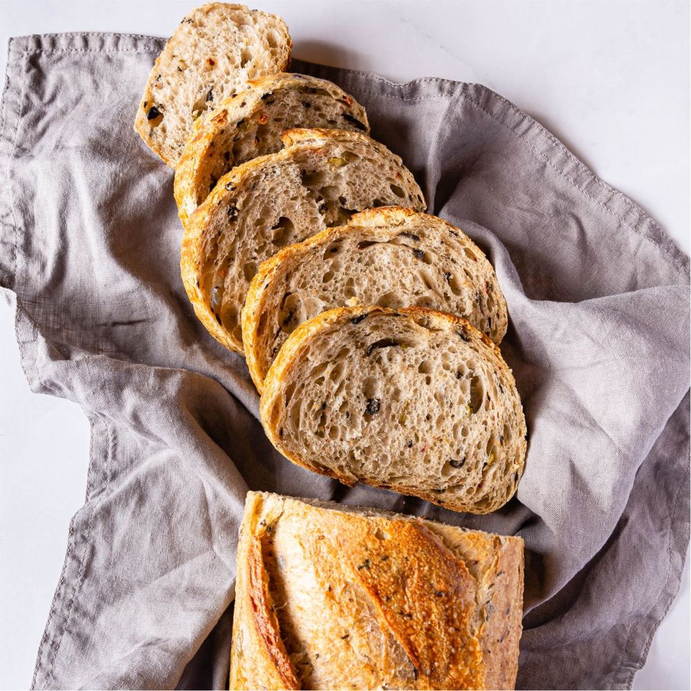 Итальянский хлеб с маслинами