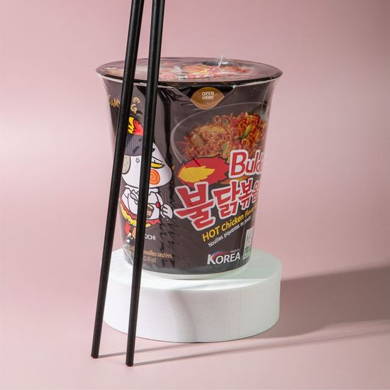 Hot chicken ramen cup 70гр