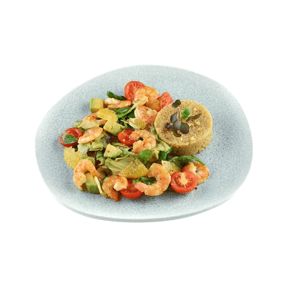 Креветки, Киноа и Авокадо