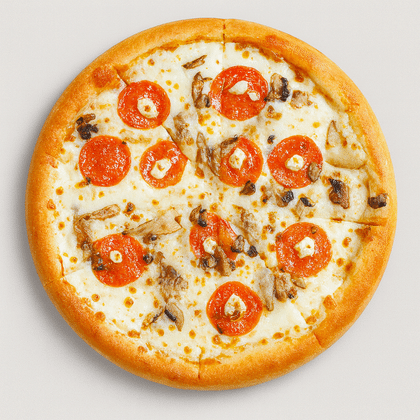 Пицца Пепперони с грибами