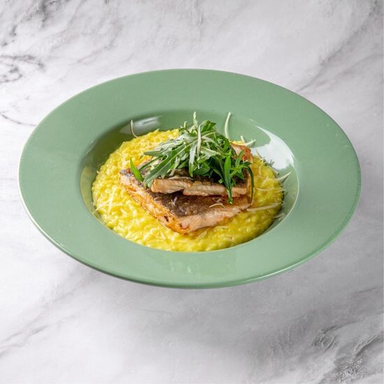 ризотто с филе горбуши