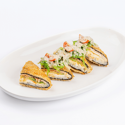 Такос темпура с лососем