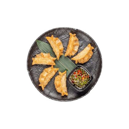 Гедза с цыпленком и креветками