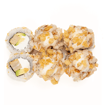 Ролл запеченный угорь с креветкой