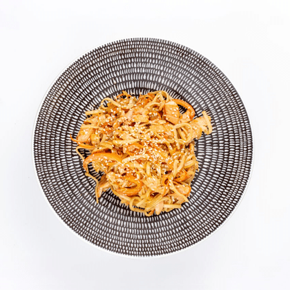 WOK с лососем