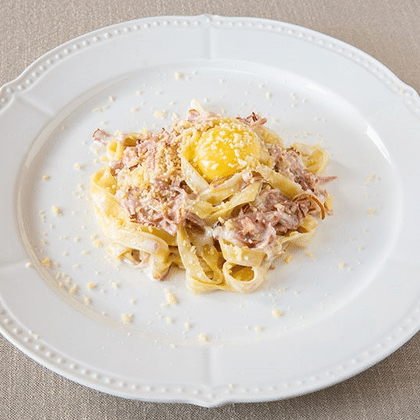 Феттучини а-ля карбонара