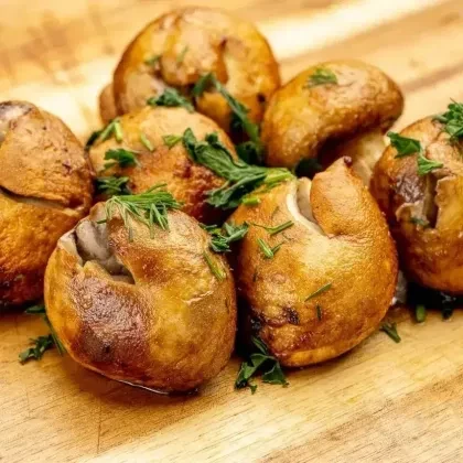 Шампиньоны гриль