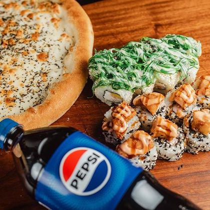 Комбо Выгодный Микс (фокача ПЕПСИ роллы 24шт)