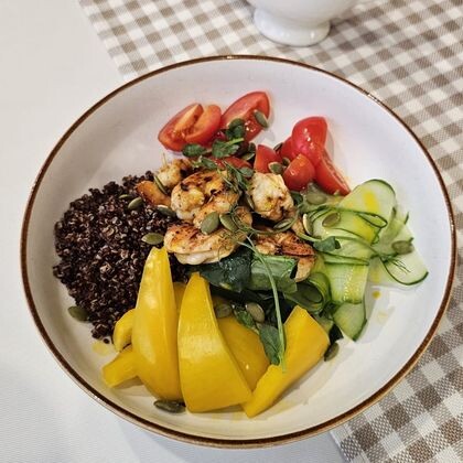 Боул с креветками