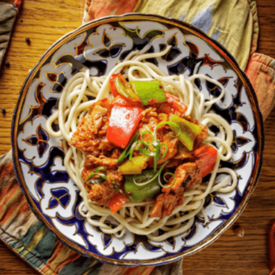 ЛАГМАН С РЫБОЙ