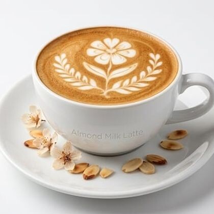 Кофе Latte на миндальном молоке