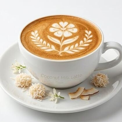 Кофе Latte на кокосовом молоке