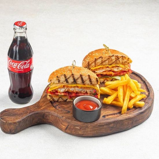 Комбо бургер куриный