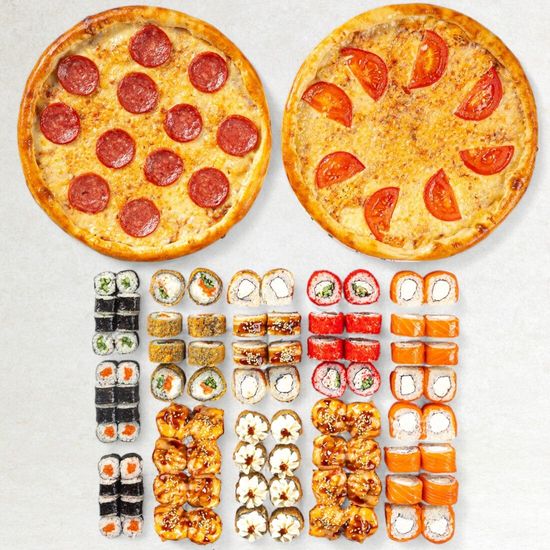 Сет «Бонапарт» - 88 шт + «Пицца Маргарита» + «Пицца Пепперони» в подарок