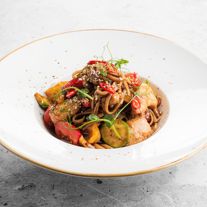 Лапша Удон с курицей (Острота по желанию)