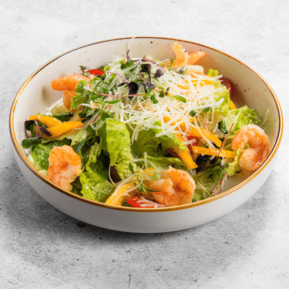 Салат с креветками