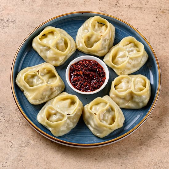 Манты с руб.мясом на пару 7 шт