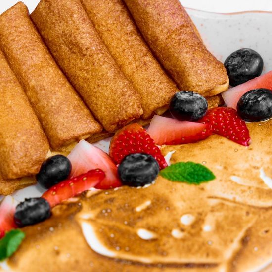 Mini Pancakes with Cottage Cheese