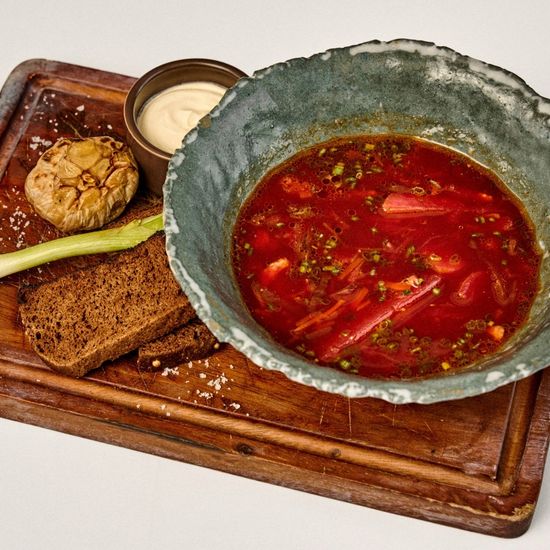 Borsch with Smoked Beef