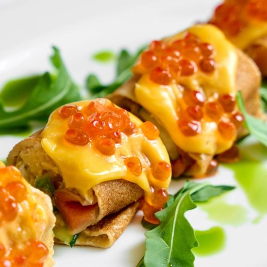 Crapes With Salmon
