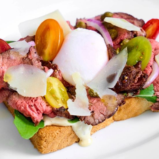 Roast Beef Caesar Toast