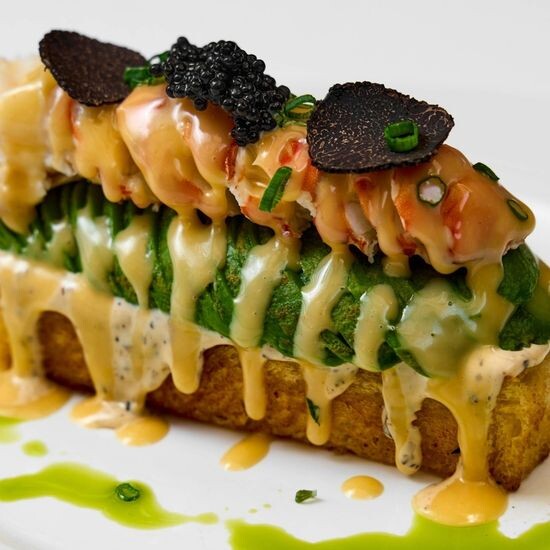Lobster brioche toast