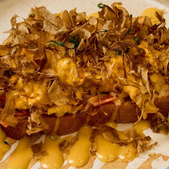 Japanese Scrambled Toast with Crab Meat