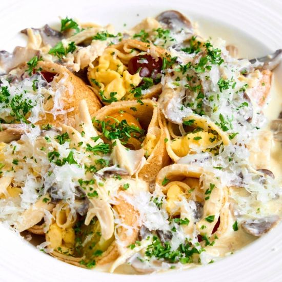 Chicken & Mushroom Pancakes