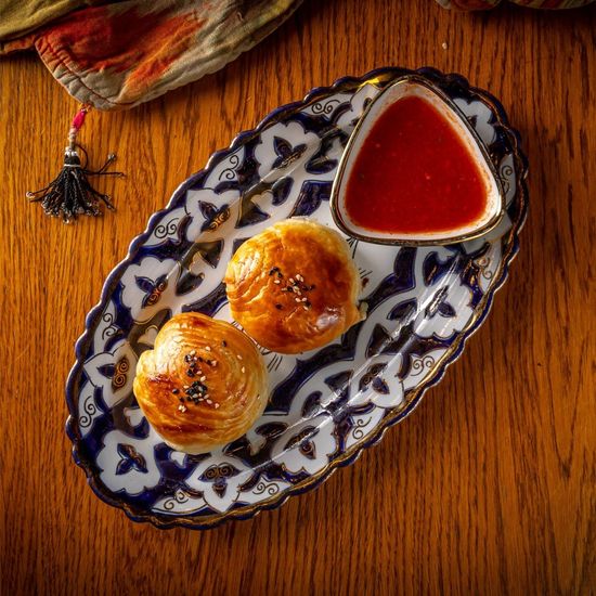 САМСА ИЗ  КУРИЦЫ С СЫРОМ