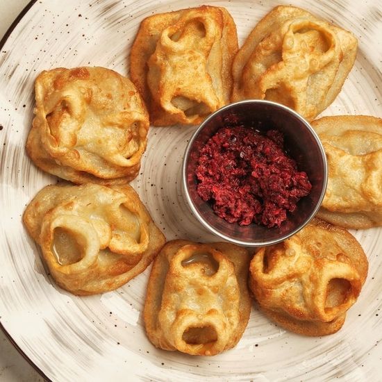 Манты с руб.мясом жареные 7 шт доставка