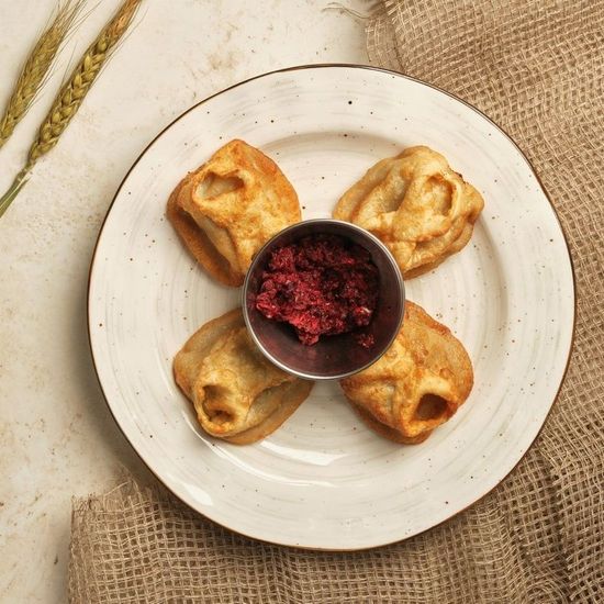 Манты с руб.мясом жареные 4 шт доставка