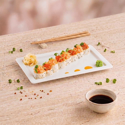 «Salmon & Tuna crunch roll»