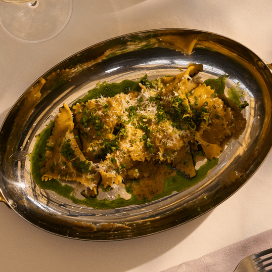 Braised Duck Leg Ravioli