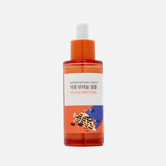 Барьерная ампула с чёрной соей и пантенолом Round Lab Soybean Panthenol Ampoule