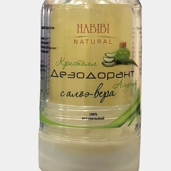 Натуральный кристаллический дезодорант HABIBI с алоэ вера
