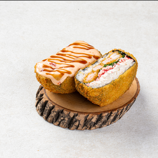 Суши-Бургер с креветками