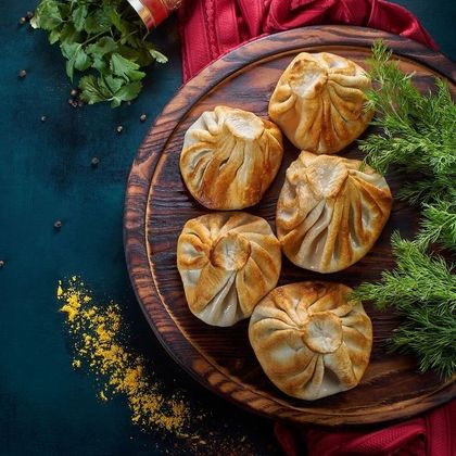 Хинкали жаренные