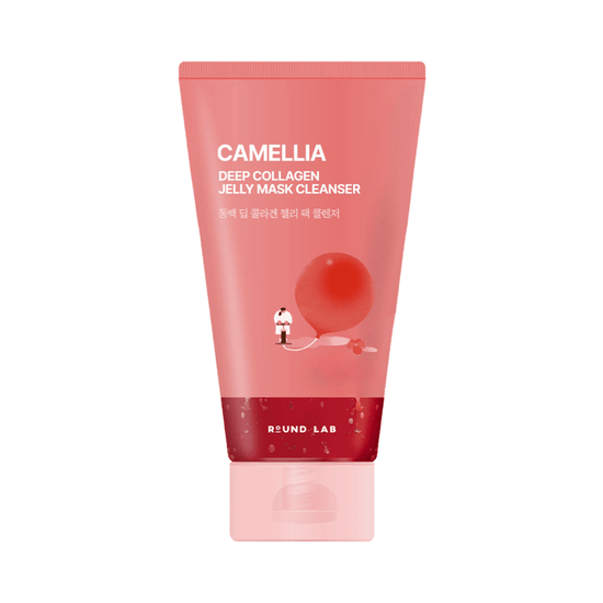 Очищающая маска-гель Round Lab Camellia Deep Collagen Jelly Mask Cleanser
