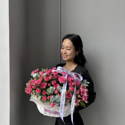 Композиция из спрей и эвкалипта