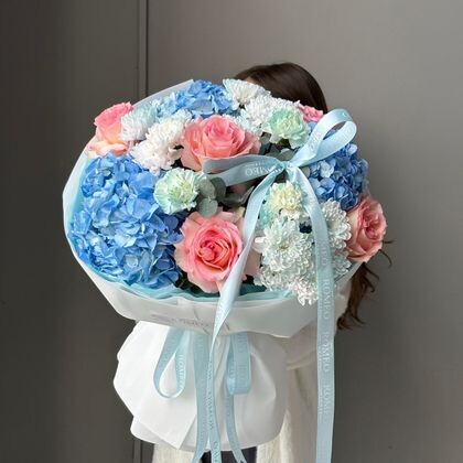 Букет в морских цветах