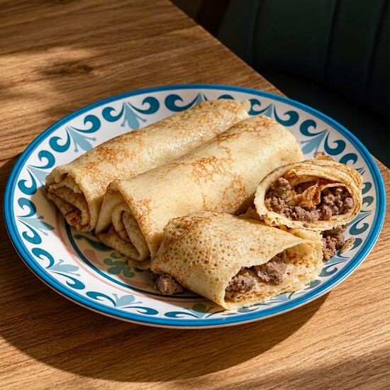 Блины с мясом