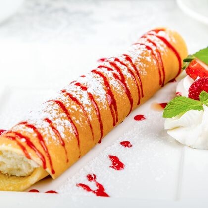 Блинчики с творогом