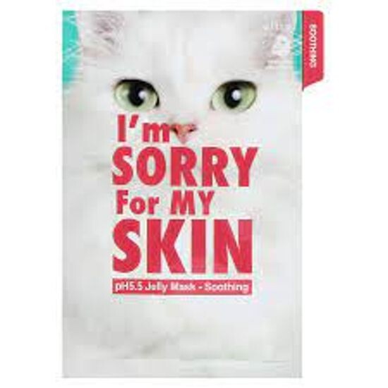 Тканевая маска с центеллой  I'm Sorry For My Skin  pH5.5 Jelly Mask-Soothing (Cat)
